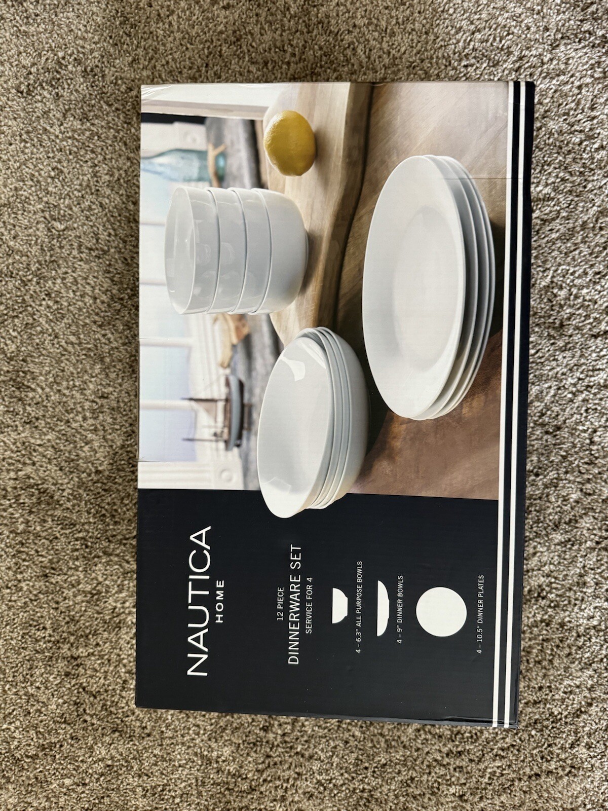Nautica Dinnerware Set 12piece Brand New In Box eBay