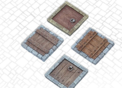 Trapdoors - Set 1 (4) Miniatures Figures RPG Tabletop Roleplay Games Models