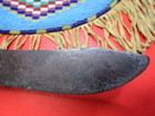 NATIVE AMERICAN STAG KNIFE AND BEADED SHEATH NECK ANTIQUE RARE INDIAN BOWIE OLD — photo 7