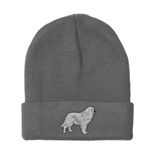 Beanies for Men Great Pyrenees Embroidery Winter Hats Women Acrylic Skull Cap