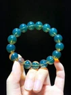 12mm 100% Natural Mexico Sky Blue Amber Bead Bracelet + Certificate AAA