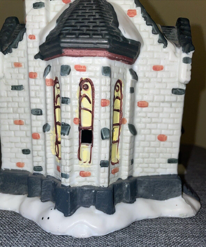 2000-Santas Workbench Towne Series "Lord's Chapel" Christmas Village Church Used - Picture 8 of 14