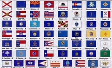 Set of 50 US State Flags Set of 50 United States Flags 2x3 ft House Flags