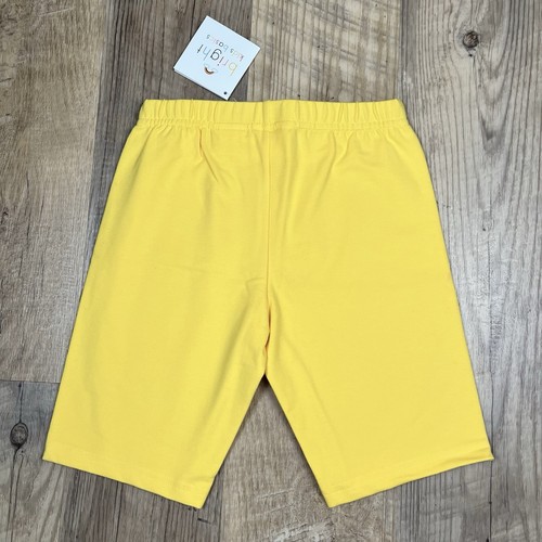 NWT Hanna Andersson Yellow Bright Basics Bike Shorts GIRLS 130 US 8 M Medium - Picture 2 of 4