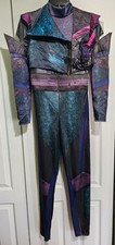 Descendants 3 Mal Kids Costume 10-12 Jumpsuit Vest Glovettes Gloves Disney Girls