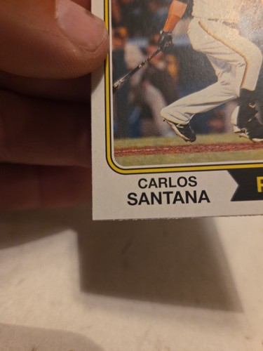 2023 TOPPS HERITAGE BASEBALL SP HIGH NUMBER CARLOS SANTANA #400 - Picture 5 of 6