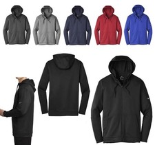 MEN'S NIKE BREATHABLE, WICKING THERMA-FIT HOODIE, ZIP UP, DRAWCORDS. XS-4XL