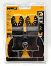 DeWALT Oscillating Saw Blade Set 5 Pc DWA4251 4" x1, 1  1/8" x2, 1  1/4" x2 NEW