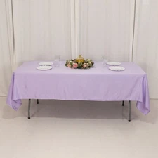 Lavender 60x102" RECTANGLE Lamour Satin TABLECLOTH Wedding Party Home Banquet