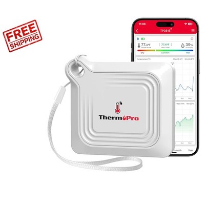 Compact Bluetooth Temperature Sensor with 2- Data Logging & App Control