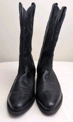 Ariat Style# 34770 Mens Black Leather Western Heritage Cowboy Boots Size 10.5 EE