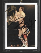 116  BARRY WINDHAM  TULLY BLANCHARD  1988 Signed NWA Wonderama Card  w/COA