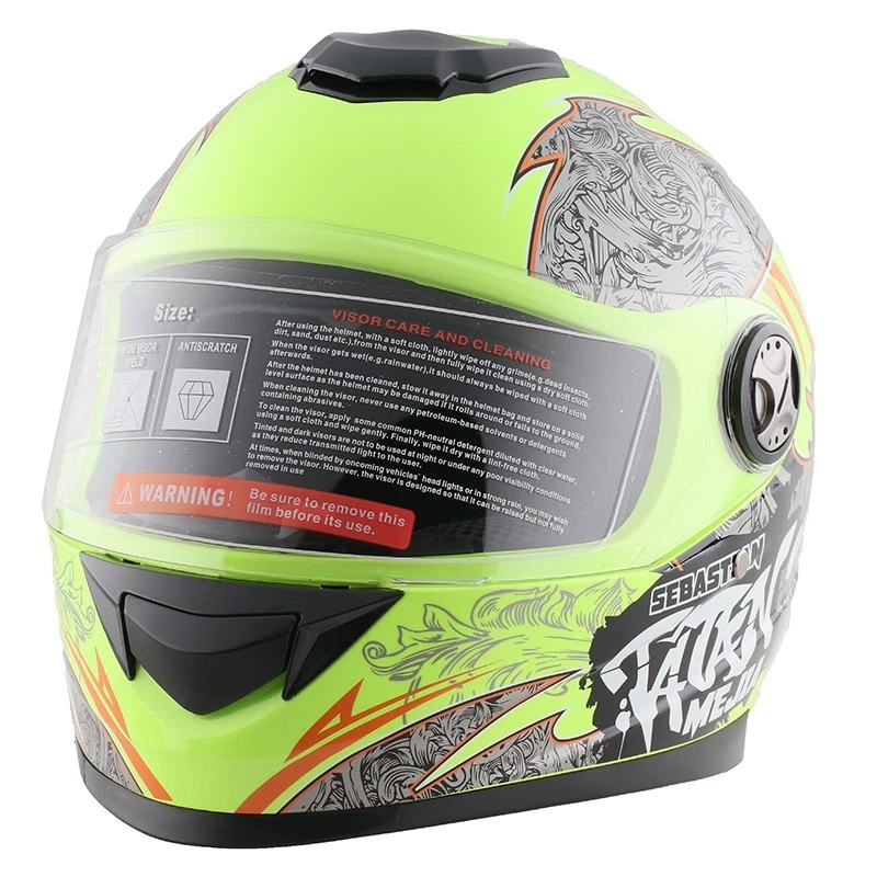 Integralhelm Helm Kinderhelm Motorradhelm Motorrad Jethelm Crosshelm Mejia Gelb - Bild 2 von 4