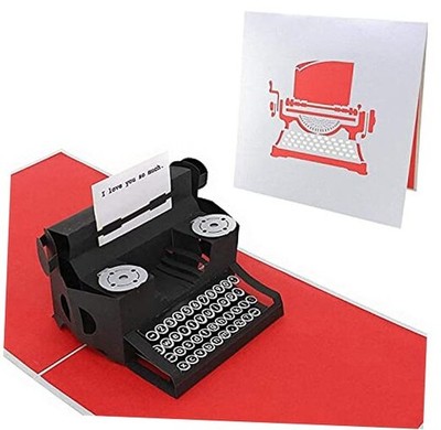 ''I Love You So Much.  Typewriter 3D Pop Up Mother s Day Card - Anniversary, 