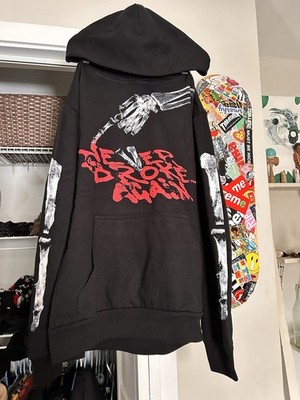 Vlone x Never Broke Again Bones Hoodie Graphic S