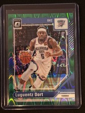 🔥Luguentz Dort 2024-25 Optic Green Seismic Prizm #130 Thunder