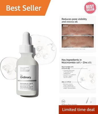 The Ordinary Niacinamide 10% + Zinc 1%, Smoothing Serum for Blemish-Prone Skin
