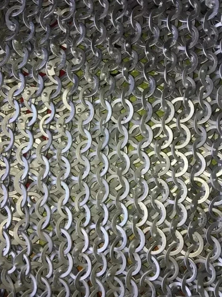 Bota de cuero de cota de malla artesanal calzado renacentista para eventos medievales LARP Foto 4 de 4