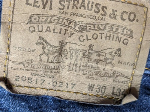 VTG Levis Jeans Mens 30x34 (Fits 28x31) Orange Tab 517 (20517-0217) USA Made - Picture 13 of 13