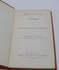 antique BOTANY book THE PLANT 1855  Harland Coultas natural history SCIENCE old