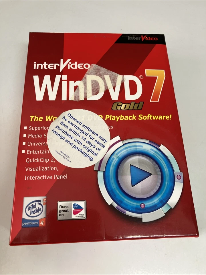 InterVideo WinDVD 7 Gold Software Computer DVD Video Playback Player - Image 2 of 4