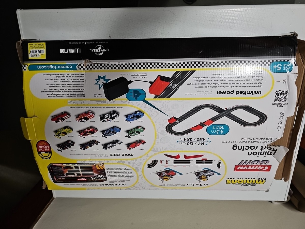 Carrera Go Battery 20063507 1 43 Slot Car Racing Set Minions Kart