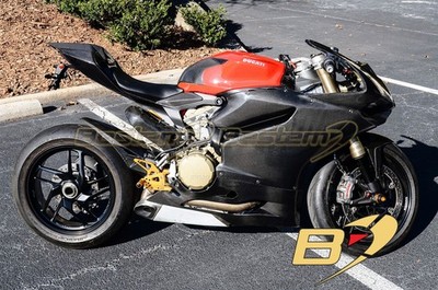 2012-2015 Ducati 899 1199 100% Carbon Fiber Rear Seat Cowl with Front