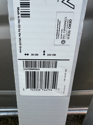 VELUX DKL PK06 0705SWL Tenda Oscurante Manuale Linea Grigio/Bianco 100 cm x 38 cm - Foto 3 di 4