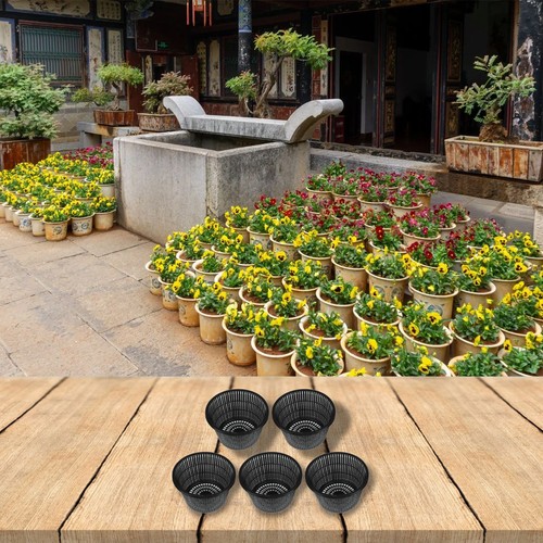 5 Pack 8 3in Aquatic For Plant Mesh Net Pots for Hydroponics and Gardening - Picture 5 of 12