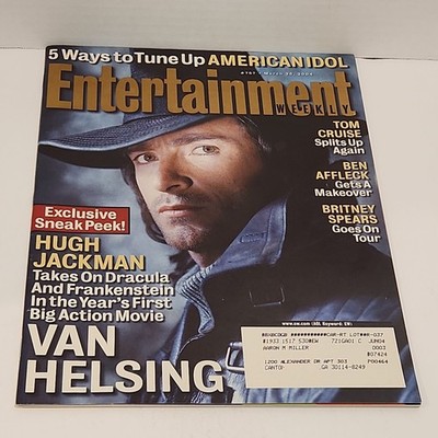 Entertainment Weekly March 2004 Van Helsing Hugh Jackman American Idol Dracula