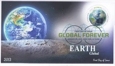 AO-4740-4, 2013, Earth Global, First Day Cover, Add-on Cachet, DCP, New York NY,