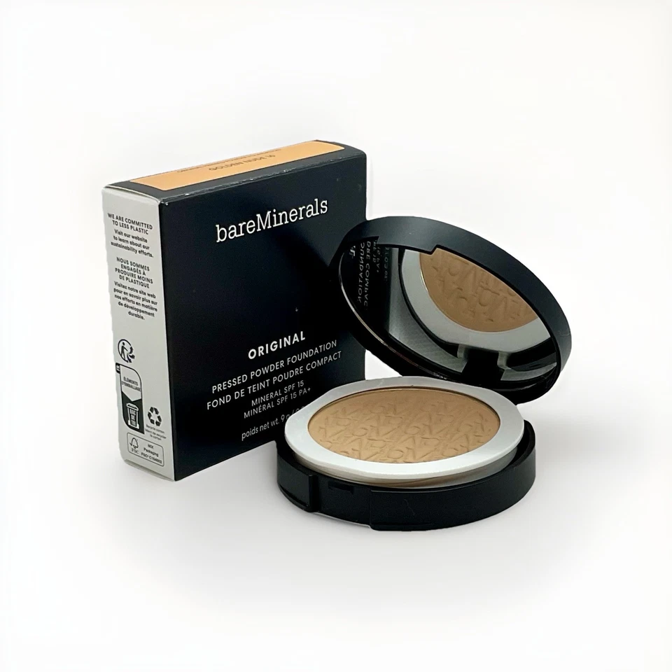 bareMinerals Original Pressed Powder Foundation 9g Golden Nude 16 & OVP - Bild 2 von 2