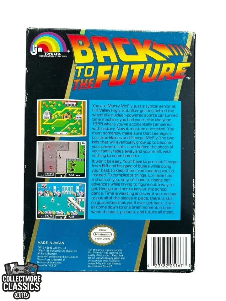 Back to the Future (Nintendo Entertainment System, 1989) Complete In box - Image 2 of 4