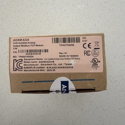 1PC New Advantech ADAM-6224 ADAM6224 4Ch Isolated Analog Output Module Brand