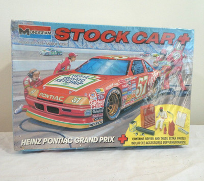 Monogram #57 Stock Car + 1990 Model Kit 2914 Heinz Pontiac Grand Prix NASCAR NOS
