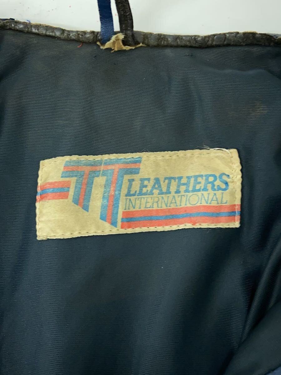 ALTRA Giacca Riders Altre Marche PELLE Biker Single Rider Pelle BLU Usata