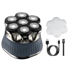 7D  Shaver Cordless Hair Trimmer Bald Head Razor Electric For Men Wet Dry