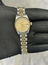 Rolex Datejust Lady Champagne Stick Dial on Jubilee 69173