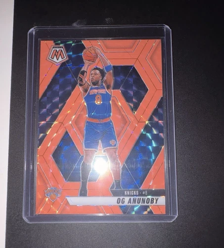Panini 2024-25 Mosaic OG Anunoby Orange Mosaic Prizm #123 Knicks 11/75