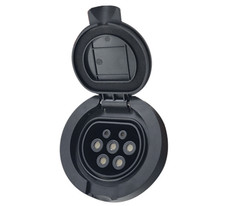 EV Charging Socket Outlet Type 2 Socket Connector 4 Point Fixed European4288