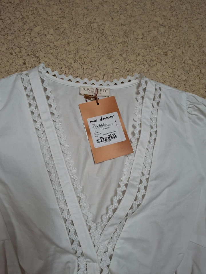 Dirndlbluse Krüger 36 neu - Bild 2 von 2