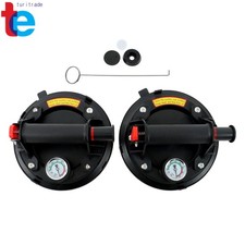 Multipurpose Vacuum Glass Suction Cup with Pressure Gauge 440lbs 8'' Heavy-Duty