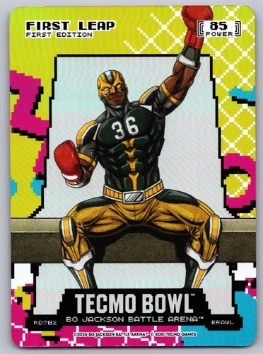 2026 BOBA Tecmo Bowl First Leap RD782 8-Bit Rad Battlefoil Brawl LeRoy Butler