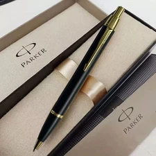 Parker IM Series Ballpoint Pen Matte Black/Gold Clip With 0.5mm Fine Black Ink