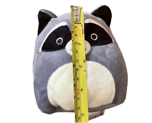 Squishmallow Kellytoy *Rocky* Waschbär Stofftier Plüschtier grau ca. 5 Zoll - Bild 10 von 10