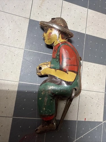 Marx Tin Litho Farmer Figure for Tractor Driver or Horse & Cart Wagon