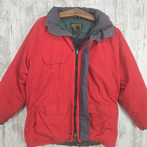 Chaqueta Parka De Colección Eddie Bauer Talla L Gore-Tex Plumón de Ganso Para Hombres Roja Con Capucha Hecha en EE. UU. - Imagen 2 de 21