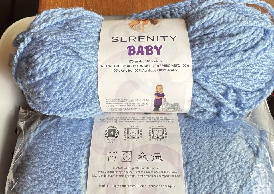 Hilo bebé Premier Norville Serenity aciano (5 + 1 usado inicialmente) mismo lote Foto 2 de 4