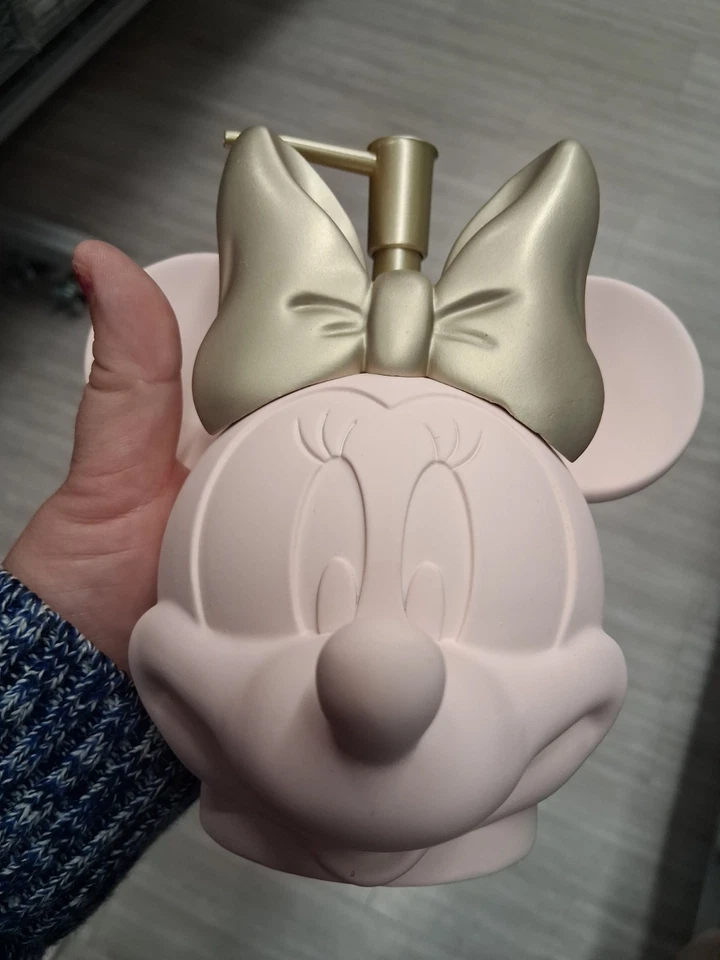 Nuevo Minnie Mouse Sisp Dusoenser - Rosa Pálido Eith Arco Dorado Foto 2 de 4