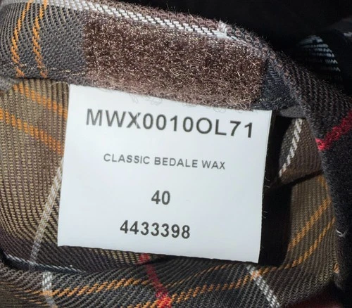Barbour Classic Bedale Waxed Jacket Olive Men's 40 Made in England Worn Once image 6